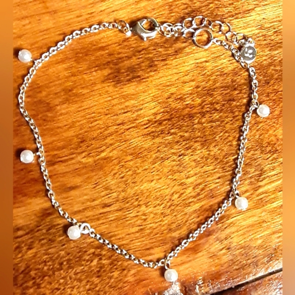 LC Lauren Conrad Gold & Pearl Bracelet / Anklet